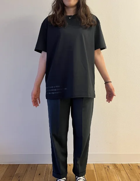 ブラック/XLサイズ着用160cm
